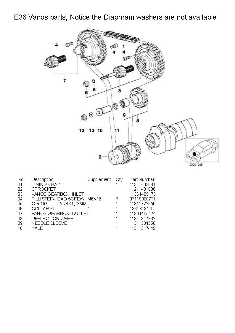 Bmw e36 m3 vanos rattle #3